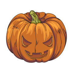 Halloween pumpkin icon / illustration