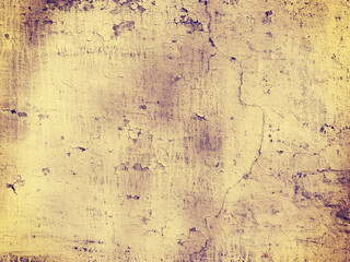 Old beige plastered wall background, instagram style filtered