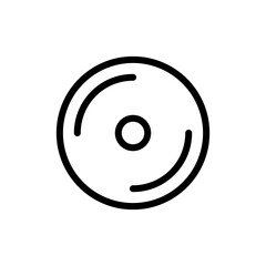 Fototapeta premium Cd Player Icon Design Vector Template Illustration