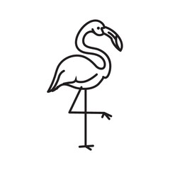 Obraz premium Flamingo icon