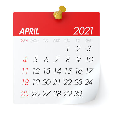 April 2021 - Calendar