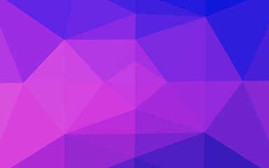 Light Pink, Blue vector blurry triangle template. Triangular geometric sample with gradient.  Completely new design for your business.