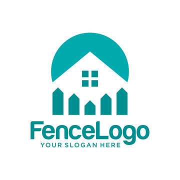 Modern Fence logo design Vector template