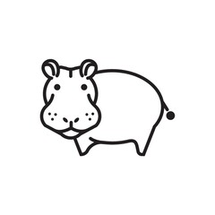 Hippopotamus icon