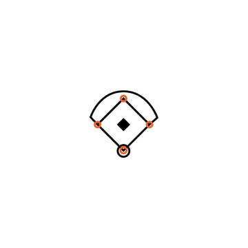recommend clip art: Baseball field icon