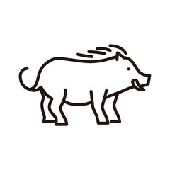 Wild boar icon