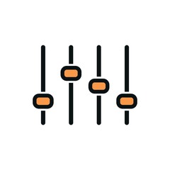 Equalizer sliders icon