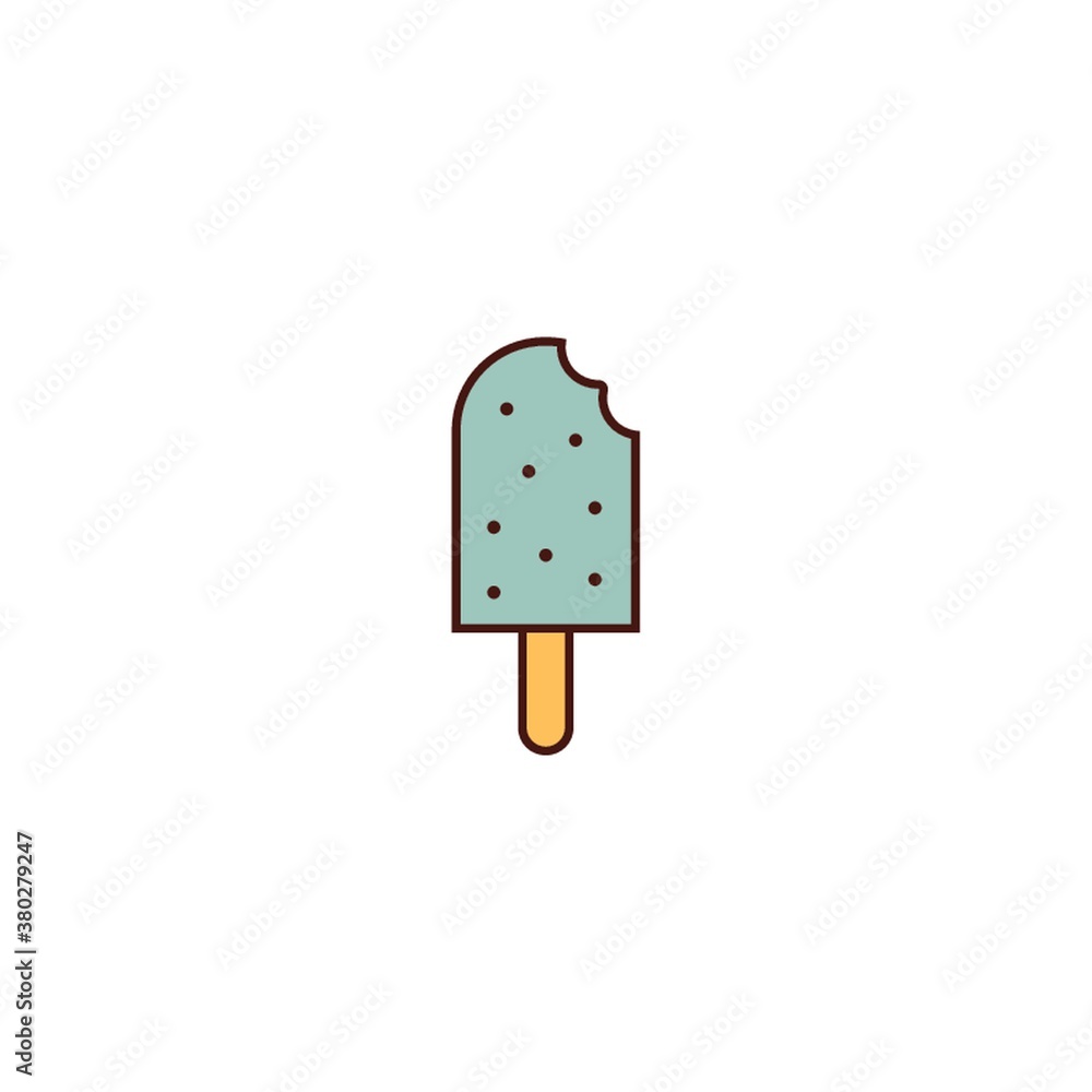 Wall mural ice cream icon