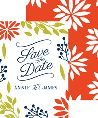 Obraz premium wedding invitation design