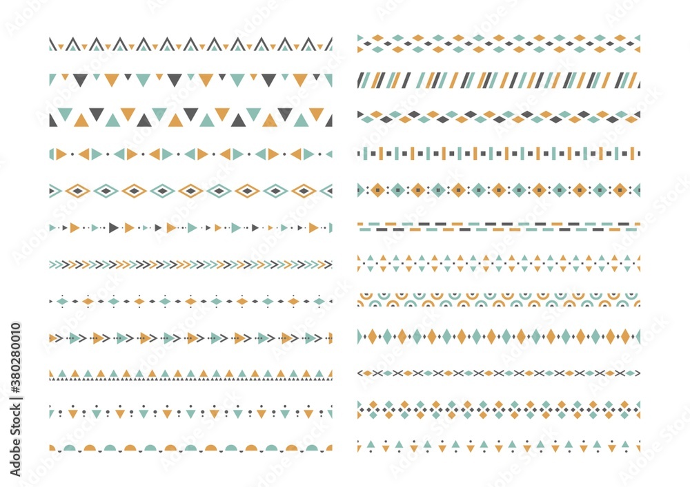 Poster set of pattern border designs
