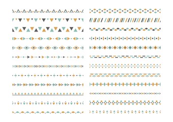 set of pattern border designs