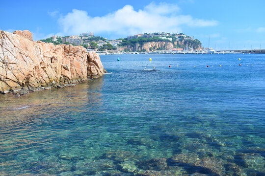 Paisajes en Sant Feliu de Guixols, Costa Brava Espa&ntilde;a

