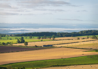 Fototapeta na wymiar Farmland after Harvest, Scottish Border, Scotland