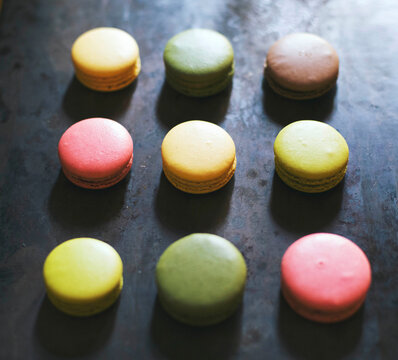 Colorful macaroons