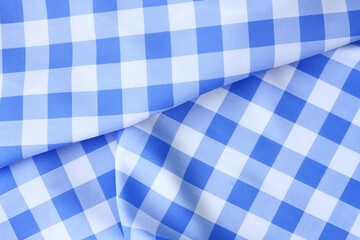 cloth scotch pattern, blue-white for background and space for text or design