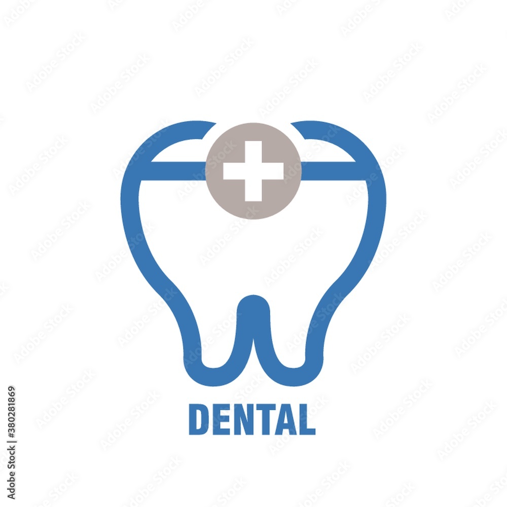 Sticker dental subject icon