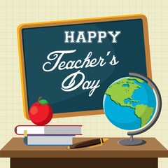 happy teacher's day design