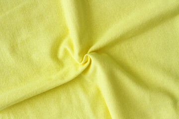 wrinkle cotton cloth yellow colour texture background