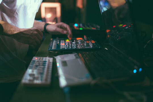 Live Performance of a Young Producer in a Club