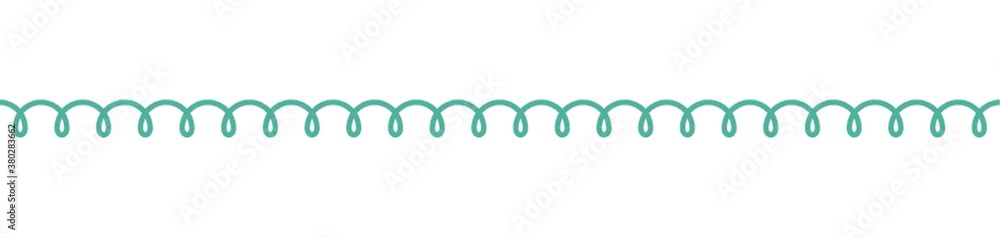 Poster telephone cord pattern border design