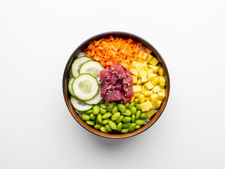 Poke bowl sushi cucumber