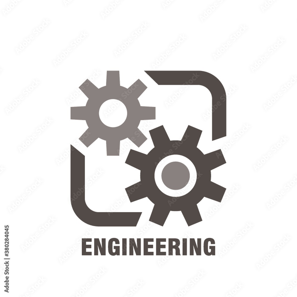 Sticker engineering subject icon