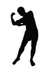 Man body silhouette vector