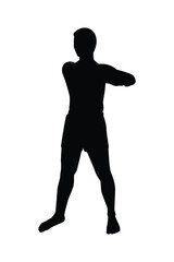 Man body silhouette vector