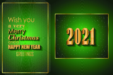 2021 Happy New Year Background for your seasonal flyers and greetings card or Christmas invitations.