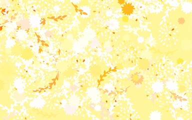 Light Orange vector elegant template with flowers, roses.