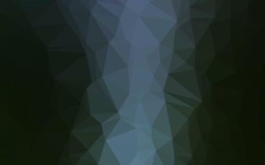 Fototapeta premium Dark Green vector polygon abstract backdrop. Geometric illustration in Origami style with gradient. Polygonal design for your web site.