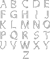 simple alphabet set