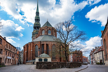 Saint Peter's church in Riga, Latvia.  Lutheran church © Maria Vonotna