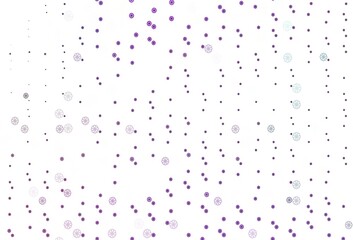 Light Purple vector layout with bright snowflakes.