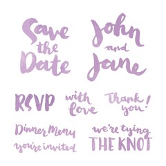 Wedding invitational typeface