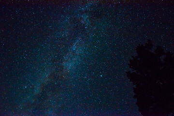 background with particles, the milky way