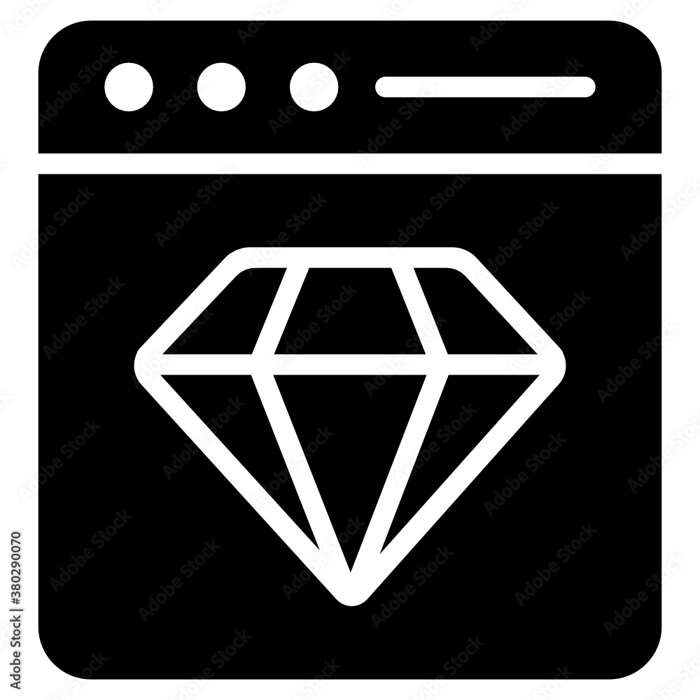 Canvas Prints best quality web icon in flat design