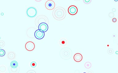 Light Green, Red vector pattern with spheres.