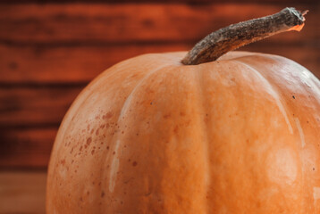 pumpkin texture, vegetable symbol of Halloween,