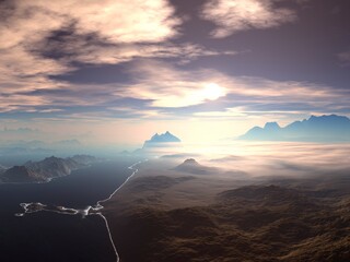 Obraz premium Beautiful mountain landscape