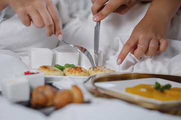 Breakfast in bed.
