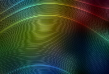 Dark Multicolor vector abstract blurred background.