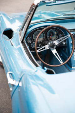 1966 Restored Blue Convertible Classic Car