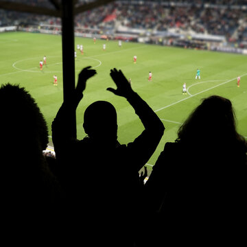Soccerfan mourning over a missed chance