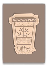 coffee cup design concept