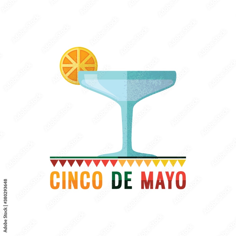 Poster cinco de mayo cocktail design