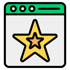 
An icon design of web ranking, flat style vector 
