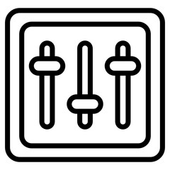 
Volume equalizer vector, sound controller in flat style 
