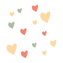 Hearts pattern design