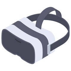 
Vr goggles icon in isometric vector 
